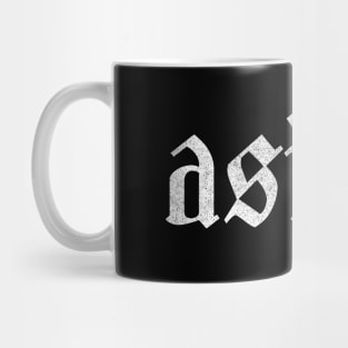 Asian / Faded Type Design Mug